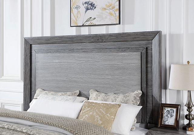 RAIDEN Cal.King Bed, Gray - Premium Bed from FOA East - Just $1168.05! Shop now at Furniture Wholesale Plus  We are the best furniture store in Nashville, Hendersonville, Goodlettsville, Madison, Antioch, Mount Juliet, Lebanon, Gallatin, Springfield, Murfreesboro, Franklin, Brentwood