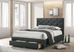 SYBELLA Cal.King Bed, Dark Gray - Premium Bed from FOA East - Just $583.05! Shop now at Furniture Wholesale Plus  We are the best furniture store in Nashville, Hendersonville, Goodlettsville, Madison, Antioch, Mount Juliet, Lebanon, Gallatin, Springfield, Murfreesboro, Franklin, Brentwood