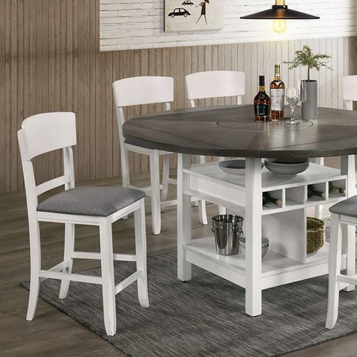 STACIE Counter Ht. Round Dining Table - Premium Counter Height Table from FOA East - Just $744.90! Shop now at Furniture Wholesale Plus  We are the best furniture store in Nashville, Hendersonville, Goodlettsville, Madison, Antioch, Mount Juliet, Lebanon, Gallatin, Springfield, Murfreesboro, Franklin, Brentwood