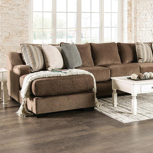 FARRINGDON Sectional, Brown - Premium Sectional from FOA East - Just $4288.05! Shop now at Furniture Wholesale Plus  We are the best furniture store in Nashville, Hendersonville, Goodlettsville, Madison, Antioch, Mount Juliet, Lebanon, Gallatin, Springfield, Murfreesboro, Franklin, Brentwood