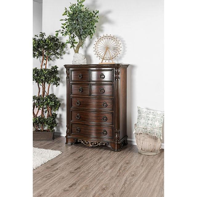 Menodora Brown Cherry Chest - Premium Chest from FOA East - Just $914.55! Shop now at Furniture Wholesale Plus  We are the best furniture store in Nashville, Hendersonville, Goodlettsville, Madison, Antioch, Mount Juliet, Lebanon, Gallatin, Springfield, Murfreesboro, Franklin, Brentwood