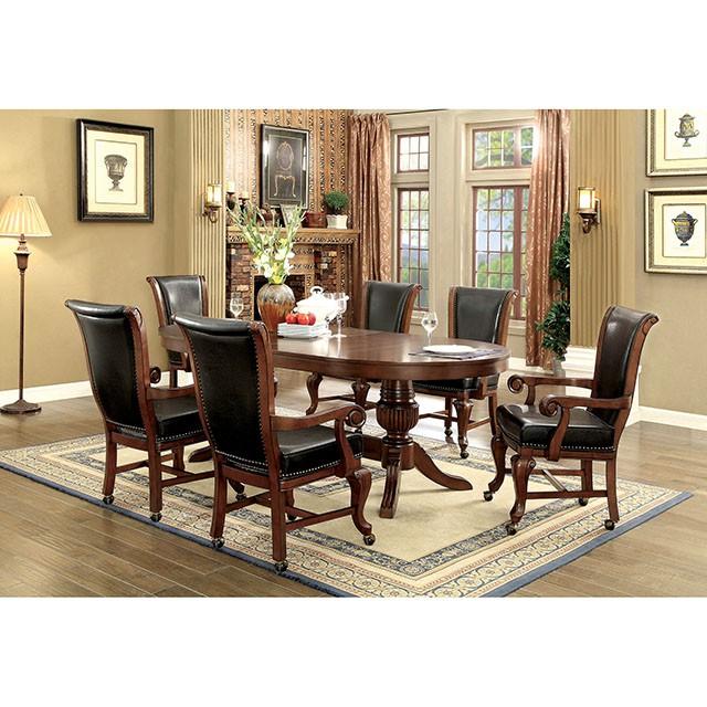 MELINA Brown Cherry Game Table - Premium Game Table from FOA East - Just $1402.05! Shop now at Furniture Wholesale Plus  We are the best furniture store in Nashville, Hendersonville, Goodlettsville, Madison, Antioch, Mount Juliet, Lebanon, Gallatin, Springfield, Murfreesboro, Franklin, Brentwood