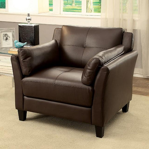 YSABEL Brown Chair, Brown (K/D) - Premium Chair from FOA East - Just $269.10! Shop now at Furniture Wholesale Plus  We are the best furniture store in Nashville, Hendersonville, Goodlettsville, Madison, Antioch, Mount Juliet, Lebanon, Gallatin, Springfield, Murfreesboro, Franklin, Brentwood