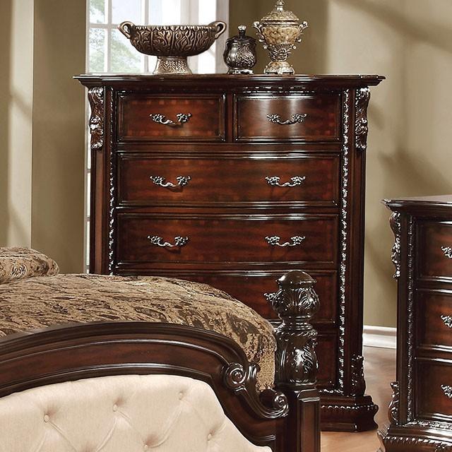 Monte Vista I Brown Cherry Chest - Premium Chest from FOA East - Just $953.55! Shop now at Furniture Wholesale Plus  We are the best furniture store in Nashville, Hendersonville, Goodlettsville, Madison, Antioch, Mount Juliet, Lebanon, Gallatin, Springfield, Murfreesboro, Franklin, Brentwood