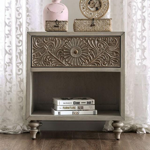 JAKARTA Night Stand - Premium Nightstand from FOA East - Just $319.80! Shop now at Furniture Wholesale Plus  We are the best furniture store in Nashville, Hendersonville, Goodlettsville, Madison, Antioch, Mount Juliet, Lebanon, Gallatin, Springfield, Murfreesboro, Franklin, Brentwood