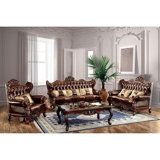 Jericho Brown/Dark Oak Sofa - Premium Sofa from FOA East - Just $3211.65! Shop now at Furniture Wholesale Plus  We are the best furniture store in Nashville, Hendersonville, Goodlettsville, Madison, Antioch, Mount Juliet, Lebanon, Gallatin, Springfield, Murfreesboro, Franklin, Brentwood