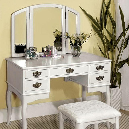 Ashland White Vanity Table - Premium Vanity from FOA East - Just $419.25! Shop now at Furniture Wholesale Plus  We are the best furniture store in Nashville, Hendersonville, Goodlettsville, Madison, Antioch, Mount Juliet, Lebanon, Gallatin, Springfield, Murfreesboro, Franklin, Brentwood