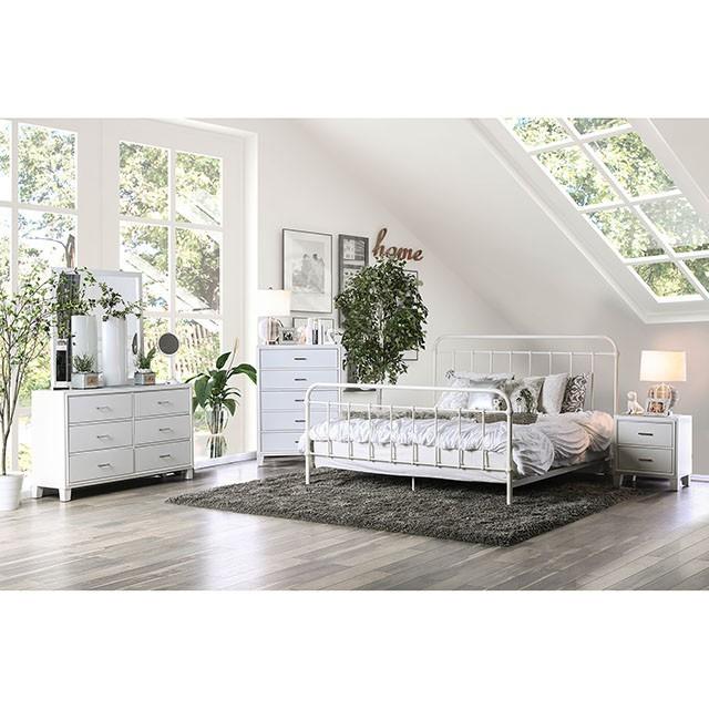 IRIA Vintage White Full Bed - Premium Bed from FOA East - Just $343.20! Shop now at Furniture Wholesale Plus  We are the best furniture store in Nashville, Hendersonville, Goodlettsville, Madison, Antioch, Mount Juliet, Lebanon, Gallatin, Springfield, Murfreesboro, Franklin, Brentwood