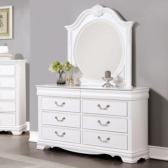 ALECIA Dresser, White - Premium Dresser from FOA East - Just $663! Shop now at Furniture Wholesale Plus  We are the best furniture store in Nashville, Hendersonville, Goodlettsville, Madison, Antioch, Mount Juliet, Lebanon, Gallatin, Springfield, Murfreesboro, Franklin, Brentwood