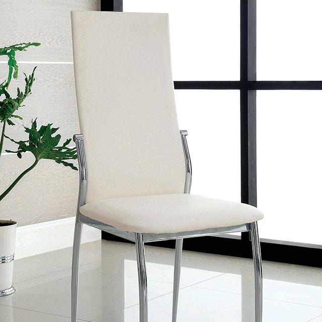 Kalawao White Side Chair (2/CTN) - Premium Dining Chair from FOA East - Just $253.50! Shop now at Furniture Wholesale Plus  We are the best furniture store in Nashville, Hendersonville, Goodlettsville, Madison, Antioch, Mount Juliet, Lebanon, Gallatin, Springfield, Murfreesboro, Franklin, Brentwood