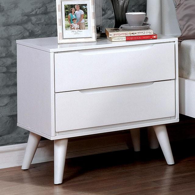 LENNART II White Night Stand - Premium Nightstand from FOA East - Just $195! Shop now at Furniture Wholesale Plus  We are the best furniture store in Nashville, Hendersonville, Goodlettsville, Madison, Antioch, Mount Juliet, Lebanon, Gallatin, Springfield, Murfreesboro, Franklin, Brentwood