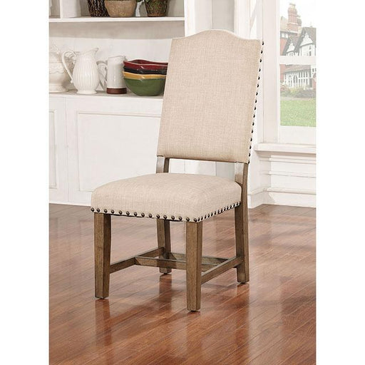 Julia Light Oak/Ivory Side Chair (2/CTN) - Premium Dining Chair from FOA East - Just $292.50! Shop now at Furniture Wholesale Plus  We are the best furniture store in Nashville, Hendersonville, Goodlettsville, Madison, Antioch, Mount Juliet, Lebanon, Gallatin, Springfield, Murfreesboro, Franklin, Brentwood