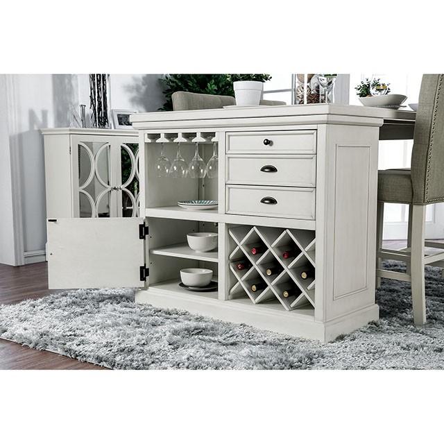 Sutton Antique White Counter Ht. Table - Premium Dining Table from FOA East - Just $914.55! Shop now at Furniture Wholesale Plus  We are the best furniture store in Nashville, Hendersonville, Goodlettsville, Madison, Antioch, Mount Juliet, Lebanon, Gallatin, Springfield, Murfreesboro, Franklin, Brentwood