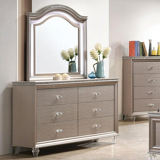 ALLIE Dresser, Rose Gold - Premium Dresser from FOA East - Just $624! Shop now at Furniture Wholesale Plus  We are the best furniture store in Nashville, Hendersonville, Goodlettsville, Madison, Antioch, Mount Juliet, Lebanon, Gallatin, Springfield, Murfreesboro, Franklin, Brentwood