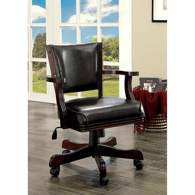 ROWAN Cherry Height-Adjustable Arm Chair - Premium Dining Chair from FOA East - Just $351! Shop now at Furniture Wholesale Plus  We are the best furniture store in Nashville, Hendersonville, Goodlettsville, Madison, Antioch, Mount Juliet, Lebanon, Gallatin, Springfield, Murfreesboro, Franklin, Brentwood