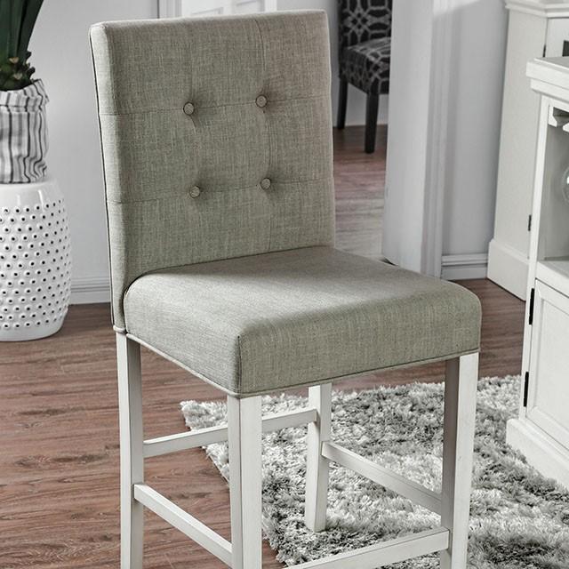 Sutton Antique White Counter Ht. Chair (2/CTN) - Premium Dining Chair from FOA East - Just $273! Shop now at Furniture Wholesale Plus  We are the best furniture store in Nashville, Hendersonville, Goodlettsville, Madison, Antioch, Mount Juliet, Lebanon, Gallatin, Springfield, Murfreesboro, Franklin, Brentwood