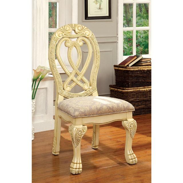 WYNDMERE Vintage White Side Chair (2/CTN) - Premium Dining Chair from FOA East - Just $822.90! Shop now at Furniture Wholesale Plus  We are the best furniture store in Nashville, Hendersonville, Goodlettsville, Madison, Antioch, Mount Juliet, Lebanon, Gallatin, Springfield, Murfreesboro, Franklin, Brentwood