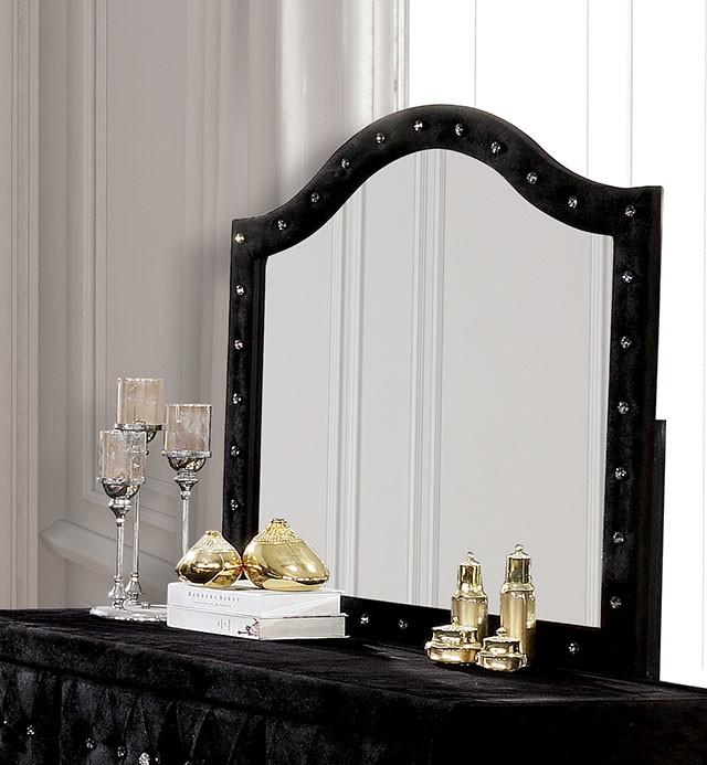 Alzire Black Mirror - Premium Mirror from FOA East - Just $175.50! Shop now at Furniture Wholesale Plus  We are the best furniture store in Nashville, Hendersonville, Goodlettsville, Madison, Antioch, Mount Juliet, Lebanon, Gallatin, Springfield, Murfreesboro, Franklin, Brentwood