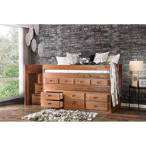 CLEO Twin Captain Bed w/ 1 Slat Kit (*Mattress Ready) - Premium Bedroom Set from FOA East - Just $1909.05! Shop now at Furniture Wholesale Plus  We are the best furniture store in Nashville, Hendersonville, Goodlettsville, Madison, Antioch, Mount Juliet, Lebanon, Gallatin, Springfield, Murfreesboro, Franklin, Brentwood