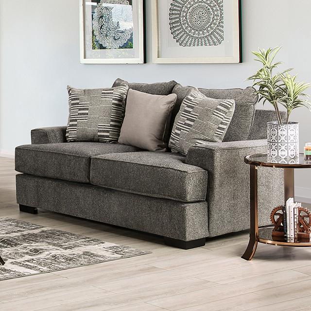 HOLBORN Loveseat, Gray - Premium Loveseat from FOA East - Just $1326! Shop now at Furniture Wholesale Plus  We are the best furniture store in Nashville, Hendersonville, Goodlettsville, Madison, Antioch, Mount Juliet, Lebanon, Gallatin, Springfield, Murfreesboro, Franklin, Brentwood