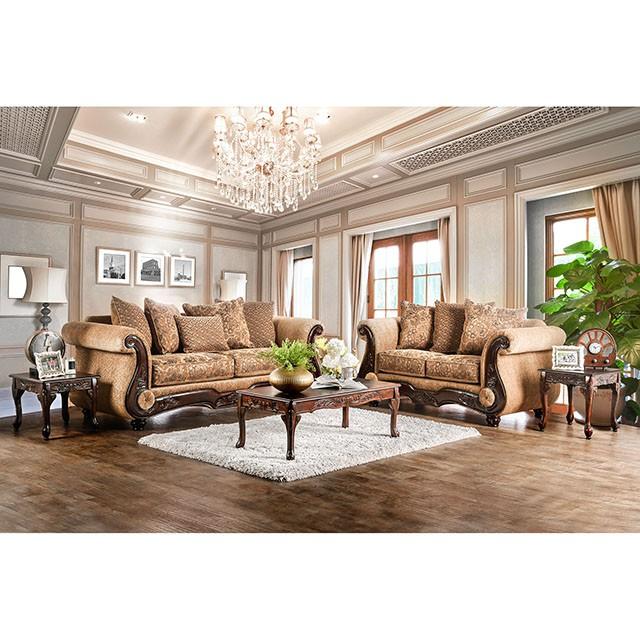 NICANOR Tan/Gold Sofa - Premium Sofa from FOA East - Just $1402.05! Shop now at Furniture Wholesale Plus  We are the best furniture store in Nashville, Hendersonville, Goodlettsville, Madison, Antioch, Mount Juliet, Lebanon, Gallatin, Springfield, Murfreesboro, Franklin, Brentwood