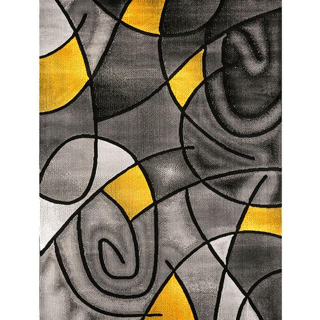 Sivas Charcoal Yellow 5' X 8' Area Rug - Premium Rug from FOA East - Just $115.05! Shop now at Furniture Wholesale Plus  We are the best furniture store in Nashville, Hendersonville, Goodlettsville, Madison, Antioch, Mount Juliet, Lebanon, Gallatin, Springfield, Murfreesboro, Franklin, Brentwood