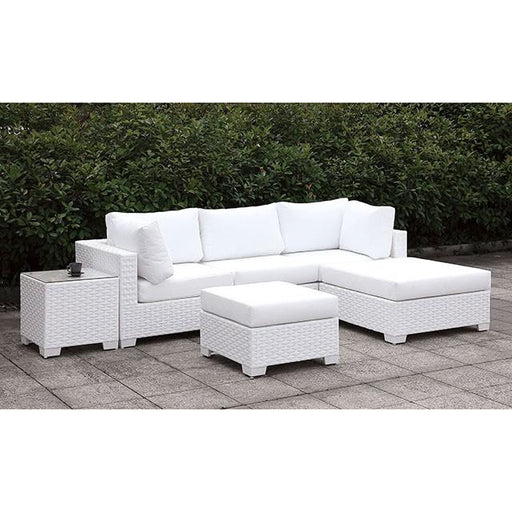 Somani Small L-Sectional W/ RIGHT Chaise + Ottoman - Premium Outdoor Seating Set from FOA East - Just $3221.40! Shop now at Furniture Wholesale Plus  We are the best furniture store in Nashville, Hendersonville, Goodlettsville, Madison, Antioch, Mount Juliet, Lebanon, Gallatin, Springfield, Murfreesboro, Franklin, Brentwood