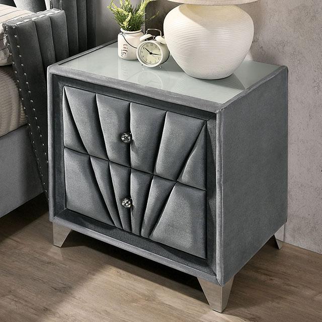 CARISSA Night Stand - Premium Nightstand from FOA East - Just $273! Shop now at Furniture Wholesale Plus  We are the best furniture store in Nashville, Hendersonville, Goodlettsville, Madison, Antioch, Mount Juliet, Lebanon, Gallatin, Springfield, Murfreesboro, Franklin, Brentwood