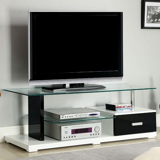 Egaleo Black/White 55" TV Console - Premium TV Stand from FOA East - Just $310.05! Shop now at Furniture Wholesale Plus  We are the best furniture store in Nashville, Hendersonville, Goodlettsville, Madison, Antioch, Mount Juliet, Lebanon, Gallatin, Springfield, Murfreesboro, Franklin, Brentwood