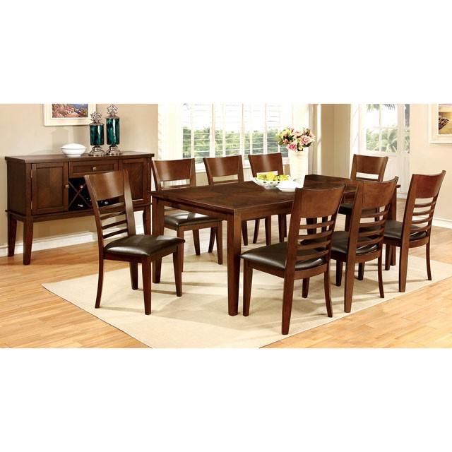 HILLSVIEW I Brown Cherry 78" Dining Table w/ 18" Leaf - Premium Dining Table from FOA East - Just $442.65! Shop now at Furniture Wholesale Plus  We are the best furniture store in Nashville, Hendersonville, Goodlettsville, Madison, Antioch, Mount Juliet, Lebanon, Gallatin, Springfield, Murfreesboro, Franklin, Brentwood