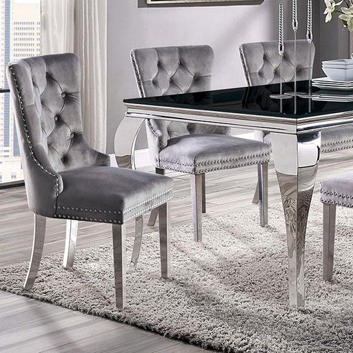 NEUVEVILLE Dining Table, Black - Premium Dining Table from FOA East - Just $797.55! Shop now at Furniture Wholesale Plus  We are the best furniture store in Nashville, Hendersonville, Goodlettsville, Madison, Antioch, Mount Juliet, Lebanon, Gallatin, Springfield, Murfreesboro, Franklin, Brentwood