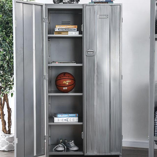 Zaheera Silver Large Locker - Premium Storage from FOA East - Just $891.15! Shop now at Furniture Wholesale Plus  We are the best furniture store in Nashville, Hendersonville, Goodlettsville, Madison, Antioch, Mount Juliet, Lebanon, Gallatin, Springfield, Murfreesboro, Franklin, Brentwood