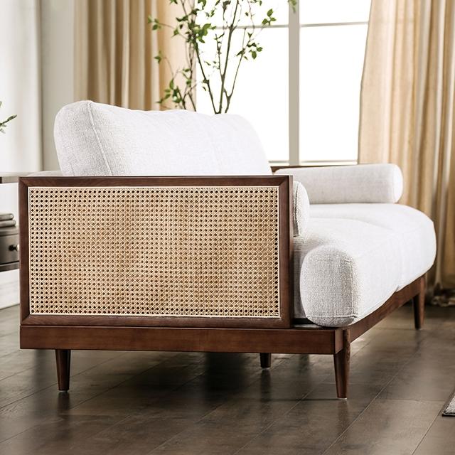 ALESUND Loveseat, Beige/Walnut - Premium Loveseat from FOA East - Just $1657.50! Shop now at Furniture Wholesale Plus  We are the best furniture store in Nashville, Hendersonville, Goodlettsville, Madison, Antioch, Mount Juliet, Lebanon, Gallatin, Springfield, Murfreesboro, Franklin, Brentwood