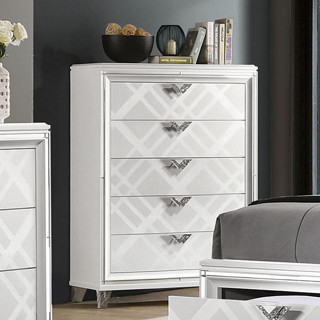 EMMELINE Chest, White - Premium Chest from FOA East - Just $778.05! Shop now at Furniture Wholesale Plus  We are the best furniture store in Nashville, Hendersonville, Goodlettsville, Madison, Antioch, Mount Juliet, Lebanon, Gallatin, Springfield, Murfreesboro, Franklin, Brentwood