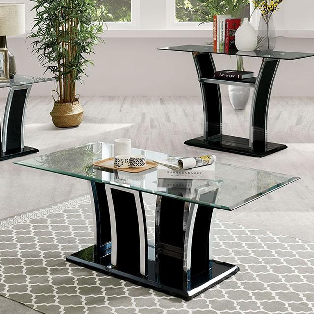 Staten Glossy Black/Chrome Coffee Table - Premium Coffee Table from FOA East - Just $290.55! Shop now at Furniture Wholesale Plus  We are the best furniture store in Nashville, Hendersonville, Goodlettsville, Madison, Antioch, Mount Juliet, Lebanon, Gallatin, Springfield, Murfreesboro, Franklin, Brentwood