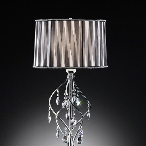 Arya Black/Chrome Table Lamp, Hanging Crystal - Premium Table Lamp from FOA East - Just $193.05! Shop now at Furniture Wholesale Plus  We are the best furniture store in Nashville, Hendersonville, Goodlettsville, Madison, Antioch, Mount Juliet, Lebanon, Gallatin, Springfield, Murfreesboro, Franklin, Brentwood