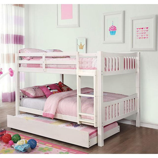 CAMERON Full/Full Bunk Bed - Premium Bunk Bed from FOA East - Just $680.55! Shop now at Furniture Wholesale Plus  We are the best furniture store in Nashville, Hendersonville, Goodlettsville, Madison, Antioch, Mount Juliet, Lebanon, Gallatin, Springfield, Murfreesboro, Franklin, Brentwood