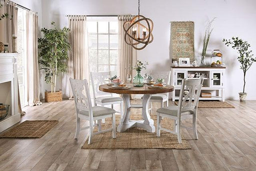 Auletta Transitional Round Dining Table - Premium Dining Table from FOA East - Just $505.05! Shop now at Furniture Wholesale Plus  We are the best furniture store in Nashville, Hendersonville, Goodlettsville, Madison, Antioch, Mount Juliet, Lebanon, Gallatin, Springfield, Murfreesboro, Franklin, Brentwood