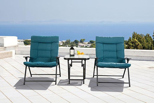 Bastia 3 Pc. Teal Conversation Set - Premium Outdoor Seating Set from FOA East - Just $212.55! Shop now at Furniture Wholesale Plus  We are the best furniture store in Nashville, Hendersonville, Goodlettsville, Madison, Antioch, Mount Juliet, Lebanon, Gallatin, Springfield, Murfreesboro, Franklin, Brentwood