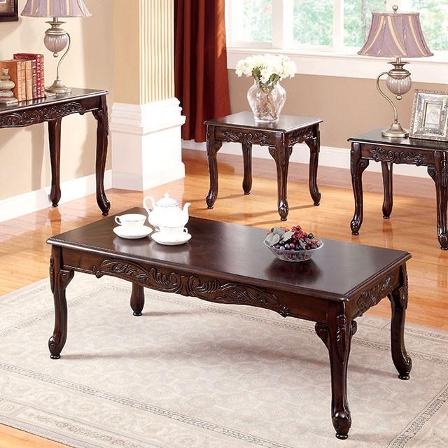 Cheshire Dark Cherry 3 Pc. Coffee Table Set - Premium Table Set from FOA East - Just $368.55! Shop now at Furniture Wholesale Plus  We are the best furniture store in Nashville, Hendersonville, Goodlettsville, Madison, Antioch, Mount Juliet, Lebanon, Gallatin, Springfield, Murfreesboro, Franklin, Brentwood