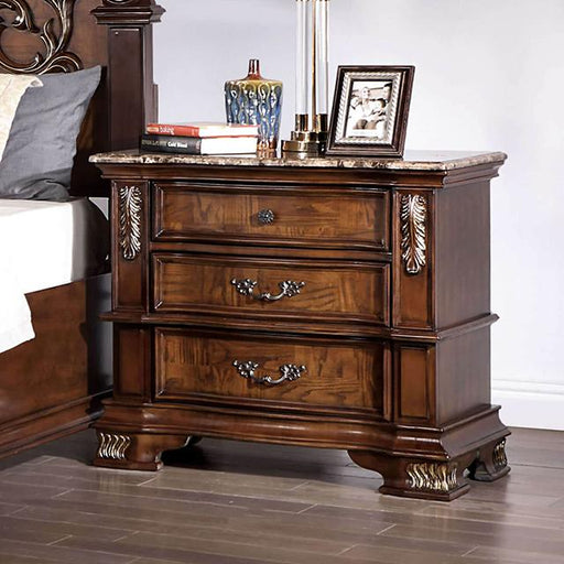 ESPARANZA Night Stand, Brown Cherry - Premium Nightstand from FOA East - Just $448.50! Shop now at Furniture Wholesale Plus  We are the best furniture store in Nashville, Hendersonville, Goodlettsville, Madison, Antioch, Mount Juliet, Lebanon, Gallatin, Springfield, Murfreesboro, Franklin, Brentwood