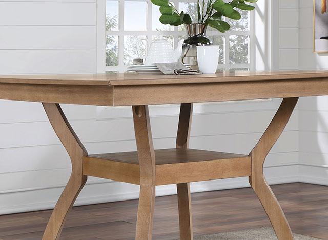 UPMINSTER Counter Ht. Table, Natural Tone - Premium Counter Height Table from FOA East - Just $388.05! Shop now at Furniture Wholesale Plus  We are the best furniture store in Nashville, Hendersonville, Goodlettsville, Madison, Antioch, Mount Juliet, Lebanon, Gallatin, Springfield, Murfreesboro, Franklin, Brentwood