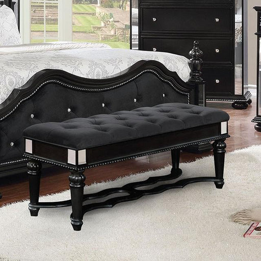 Azha Black Bench - Premium Bench from FOA East - Just $347.10! Shop now at Furniture Wholesale Plus  We are the best furniture store in Nashville, Hendersonville, Goodlettsville, Madison, Antioch, Mount Juliet, Lebanon, Gallatin, Springfield, Murfreesboro, Franklin, Brentwood