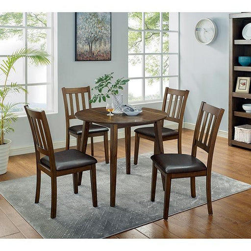 BLACKWOOD 5 Pc. Round Dining Table Set - Premium Dining Room Set from FOA East - Just $388.05! Shop now at Furniture Wholesale Plus  We are the best furniture store in Nashville, Hendersonville, Goodlettsville, Madison, Antioch, Mount Juliet, Lebanon, Gallatin, Springfield, Murfreesboro, Franklin, Brentwood