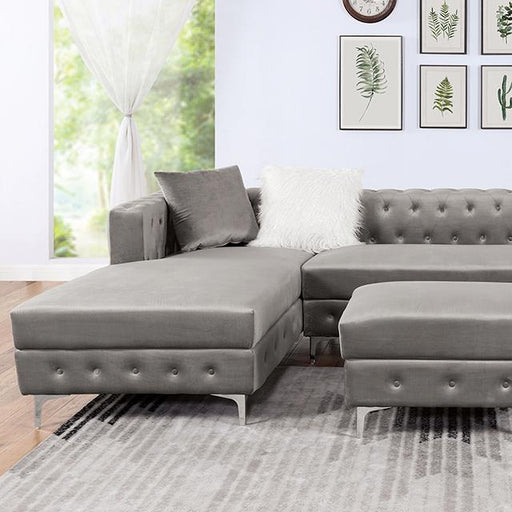 CIABATTONI Sectional, Gray - Premium Sectional from FOA East - Just $2084.55! Shop now at Furniture Wholesale Plus  We are the best furniture store in Nashville, Hendersonville, Goodlettsville, Madison, Antioch, Mount Juliet, Lebanon, Gallatin, Springfield, Murfreesboro, Franklin, Brentwood