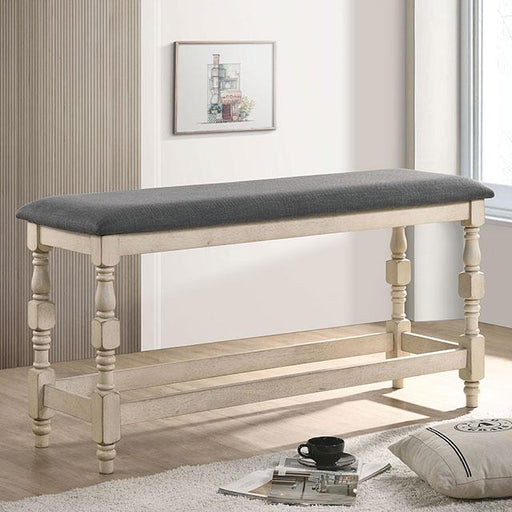 PLYMOUTH Counter Ht. Bench - Premium Bench from FOA East - Just $222.30! Shop now at Furniture Wholesale Plus  We are the best furniture store in Nashville, Hendersonville, Goodlettsville, Madison, Antioch, Mount Juliet, Lebanon, Gallatin, Springfield, Murfreesboro, Franklin, Brentwood