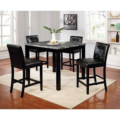 WILDROSE 5 Pc. Counter Ht. Table Set - Premium Dining Room Set from FOA East - Just $583.05! Shop now at Furniture Wholesale Plus  We are the best furniture store in Nashville, Hendersonville, Goodlettsville, Madison, Antioch, Mount Juliet, Lebanon, Gallatin, Springfield, Murfreesboro, Franklin, Brentwood