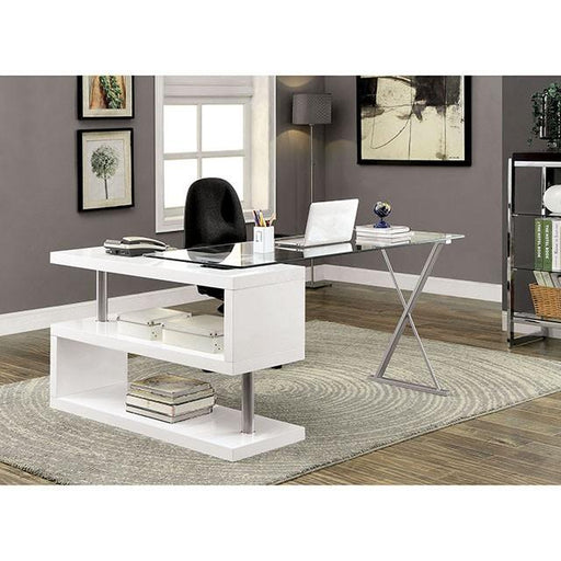 BRONWEN White Desk - Premium Desk from FOA East - Just $661.05! Shop now at Furniture Wholesale Plus  We are the best furniture store in Nashville, Hendersonville, Goodlettsville, Madison, Antioch, Mount Juliet, Lebanon, Gallatin, Springfield, Murfreesboro, Franklin, Brentwood