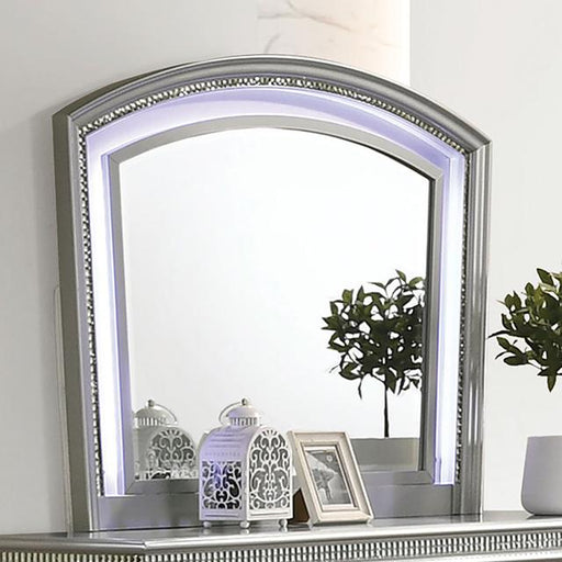 MADDIE Mirror, Silver - Premium Mirror from FOA East - Just $312! Shop now at Furniture Wholesale Plus  We are the best furniture store in Nashville, Hendersonville, Goodlettsville, Madison, Antioch, Mount Juliet, Lebanon, Gallatin, Springfield, Murfreesboro, Franklin, Brentwood