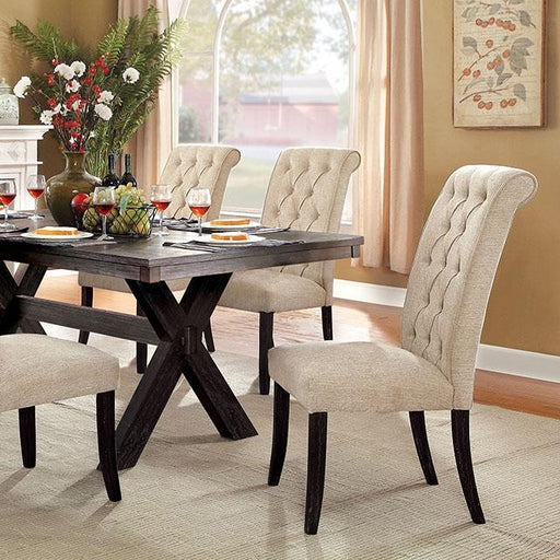 XANTHE Black Dining Table - Premium Dining Table from FOA East - Just $366.60! Shop now at Furniture Wholesale Plus  We are the best furniture store in Nashville, Hendersonville, Goodlettsville, Madison, Antioch, Mount Juliet, Lebanon, Gallatin, Springfield, Murfreesboro, Franklin, Brentwood